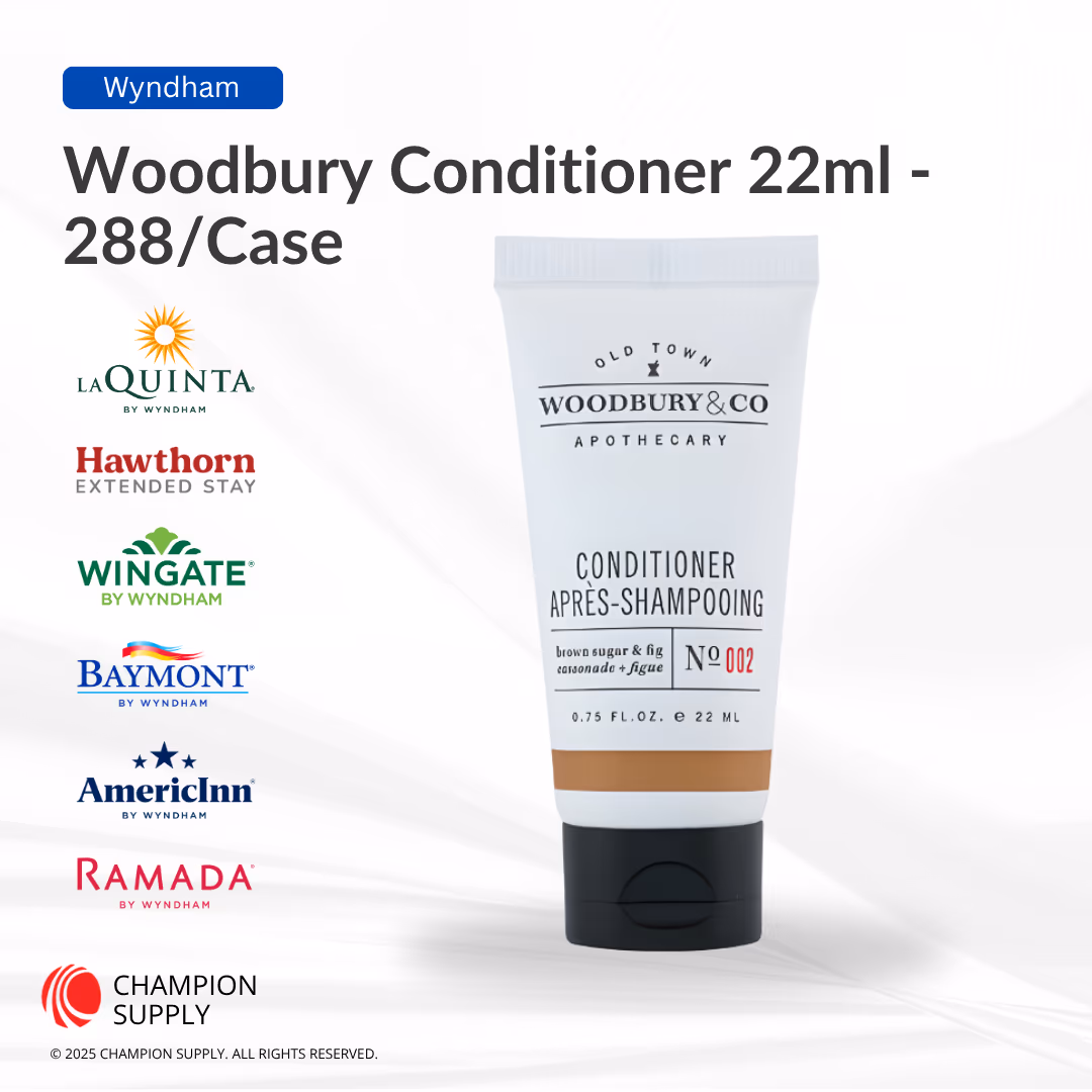 Woodbury & Co 0.75 fl.oz/22ml Brown Sugar & Fig Conditioner tube with flip cap, Case of 288